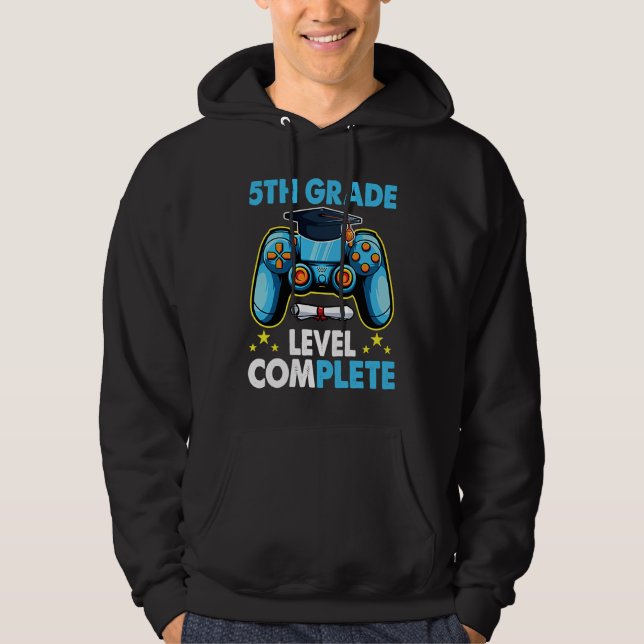 5th Grade Graduation Level Complete Gamer 2023 Hoodie (Front)