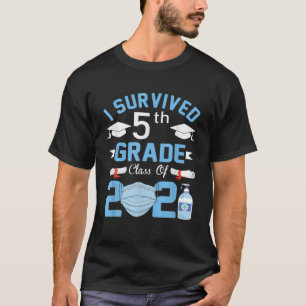 5Th Grade Graduation Tee I Survived 5Th Grade Clas