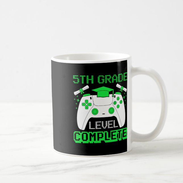 5th Grade Level Complete Gamer 5th Grade Graduatio Coffee Mug (Right)