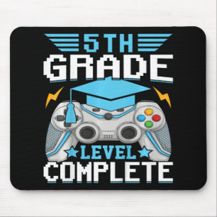 5th Grade Level Complete Gamer Cl Of 2024 Graduati Mouse Pad