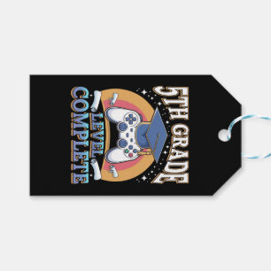 5th Grade Level Complete Graduation Gaming Gamer Gift Tags