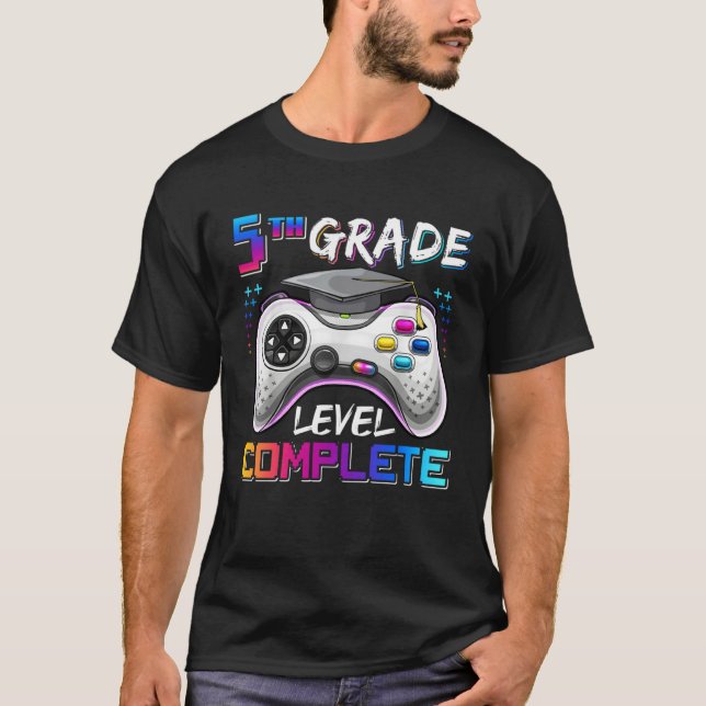 5th Grade Level Complete Happy Last Day Of School  T-Shirt (Front)