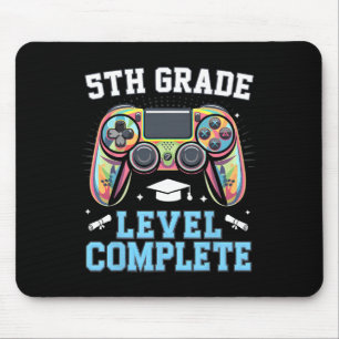 5th Grade Level Complete Last Day Of School Gamer Mouse Pad
