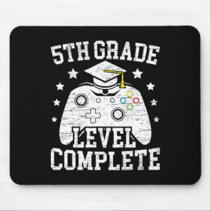 5th Grade Level Complete Student Graduation Video Mouse Pad