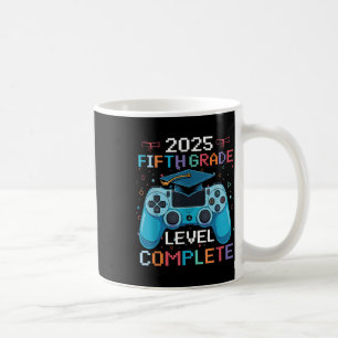 5th Grade Level Complete Video Gamer Boy Graduatio Coffee Mug
