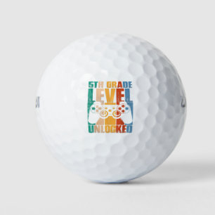 5th Grade Level Unlocked Back To School Game Contr Golf Balls