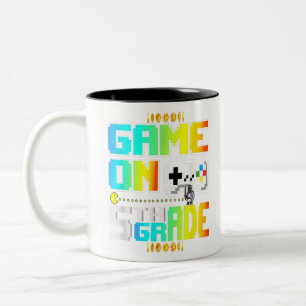 5th Grade Level Unlocked Back To School Game Contr Two-Tone Coffee Mug