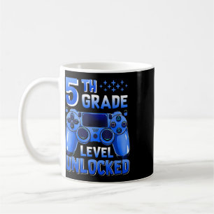 5th Grade Level Unlocked Gamer First Day Of School Coffee Mug