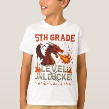 5th Grade Level Unlocked Gamer T-Shirt – Pixel Bos