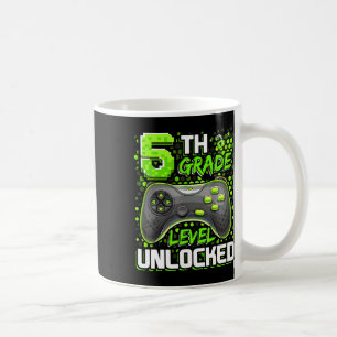 5th Grade Level Unlocked Gaming Gamer Boys Back To Coffee Mug