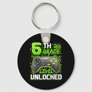 5th Grade Level Unlocked Gaming Gamer Boys Back To Key Ring