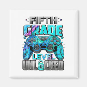 5th Grade Level Unlocked Gaming Gamer Boys Back To Magnet