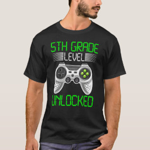 5th Grade Level Unlocked Video Game Back To School T-Shirt
