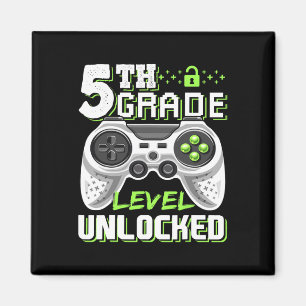 5th Grade Level Unlocked Video Game Byck To School Magnet