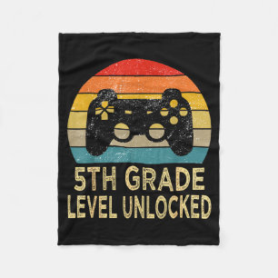 5th grade level unlocked video gamer back to fleece blanket