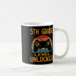 5th Grade Level Unlocked Video Gamer Back To Schoo Coffee Mug