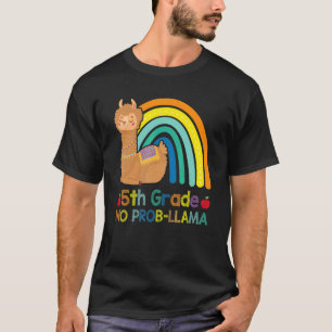 5th Grade No Prob Llama Teacher Back To School Rai T-Shirt
