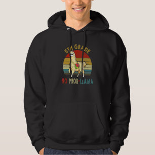 5th Grade No Prob-Llama Teacher Student First Day  Hoodie