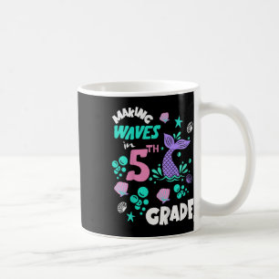 5th Grade Pupil Happy 1st Day Back To School Merma Coffee Mug