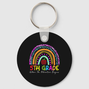 5th Grade Rainbow Teacher Team Second Grade Squad Key Ring