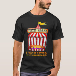 5th Grade Ringmaster Teacher Circus Carnival Back  T-Shirt