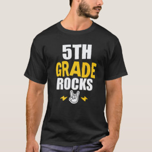5th Grade Rocks Back To School Fifht Grade Teacher T-Shirt
