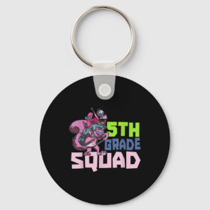 5th Grade Squad Teacher School Back To School Pupi Key Ring