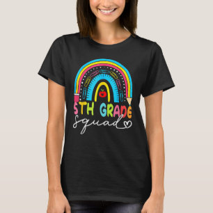 5th Grade Squad Teacher Student Fifth Grade Back T T-Shirt