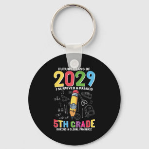5th Grade Teacher 5th Grade During A Global Key Ring