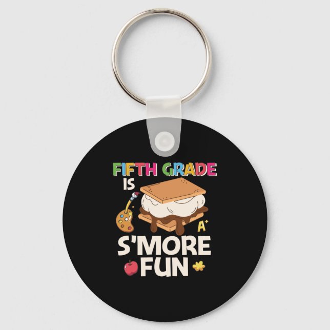 5th Grade Teacher Fifth Grade Is More Fun Key Ring (Front)