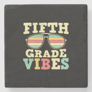 5th Grade Teacher Fifth Grade Vibes Stone Coaster