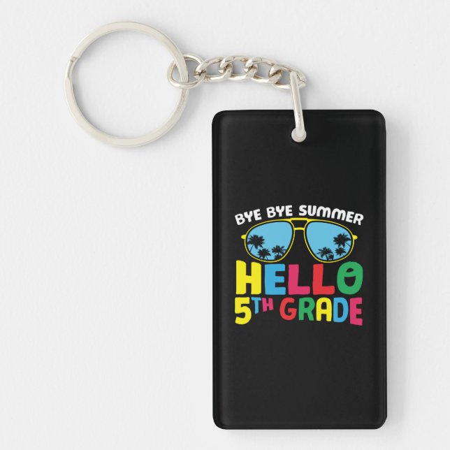 5th Grade Teacher Hello 5th Grade Key Ring (Front)