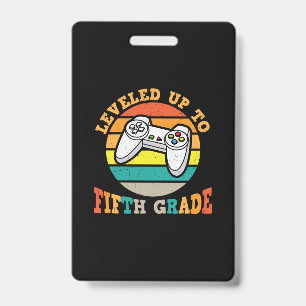 5th Grade Teacher Level Up To Fifth Grade ID Badge