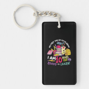 5th Grade Teacher My First Day Of Fifth Grade Key Ring