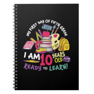 5th Grade Teacher My First Day Of Fifth Grade Notebook