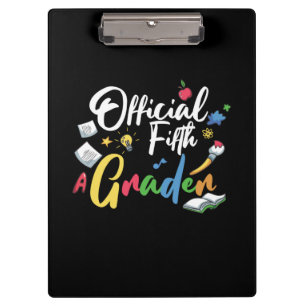 5th Grade Teacher Official Fifth Grade Clipboard