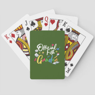 5th Grade Teacher Official Fifth Grade Playing Cards
