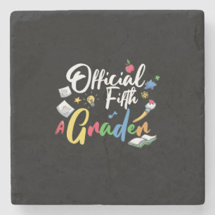 5th Grade Teacher Official Fifth Grade Stone Coaster