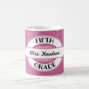 5th Grade Teacher Personalised Appreciation Gift Coffee Mug