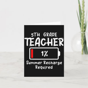 5th-Grade Teacher Summer Recharge Required Last Card