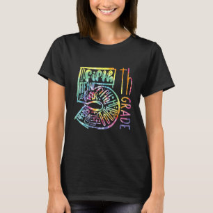 5th Grade Typography Team Fifth Grade Teacher Back T-Shirt