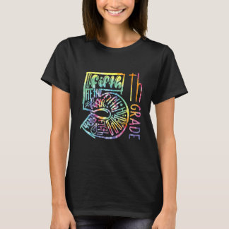 5th Grade Typography Team Fifth Grade Teacher Back T-Shirt