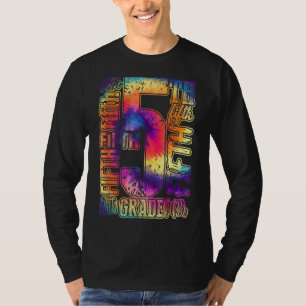 5th Grade Typography Team Fifth Grade Teacher Back T-Shirt