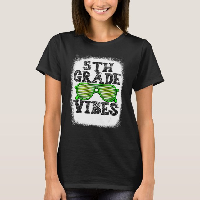 5th Grade Vibes 5th Grade Back To School Boys Kids T-Shirt (Front)