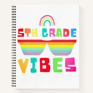 5th Grade Vibes Back To School Teacher & Student Notebook