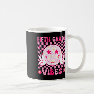 5th Grade Vibes Smile Face Back To School Teachers Coffee Mug