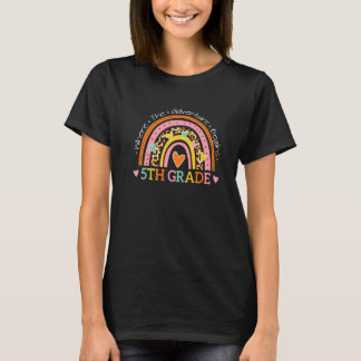 5th Grade Where The Adventure Begins Teacher Leopa T-Shirt