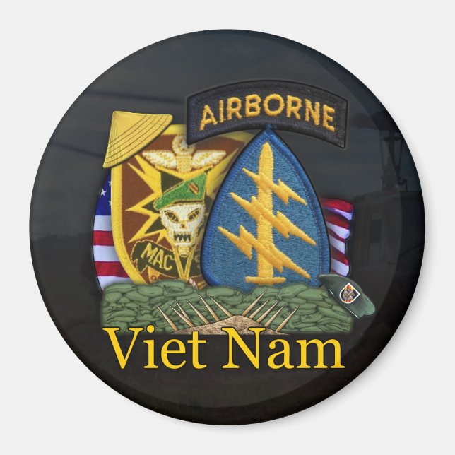 5th green berets mac v sog vietnam nam Magnet (Front)