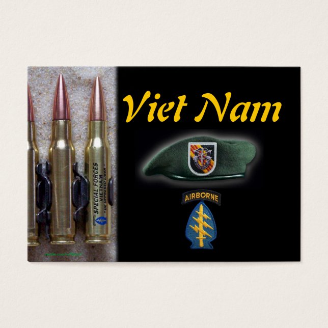 5th green berets special forces flash trading card (Front)