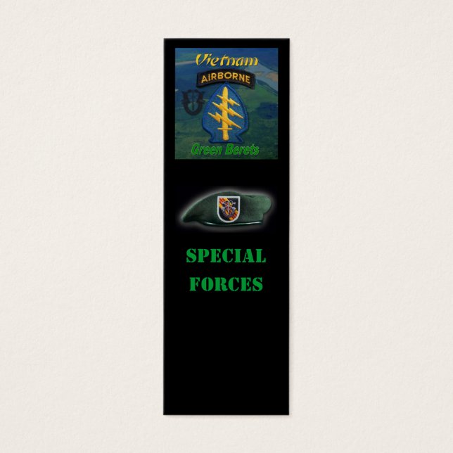 5th green berets special forces group bookmarker (Front)